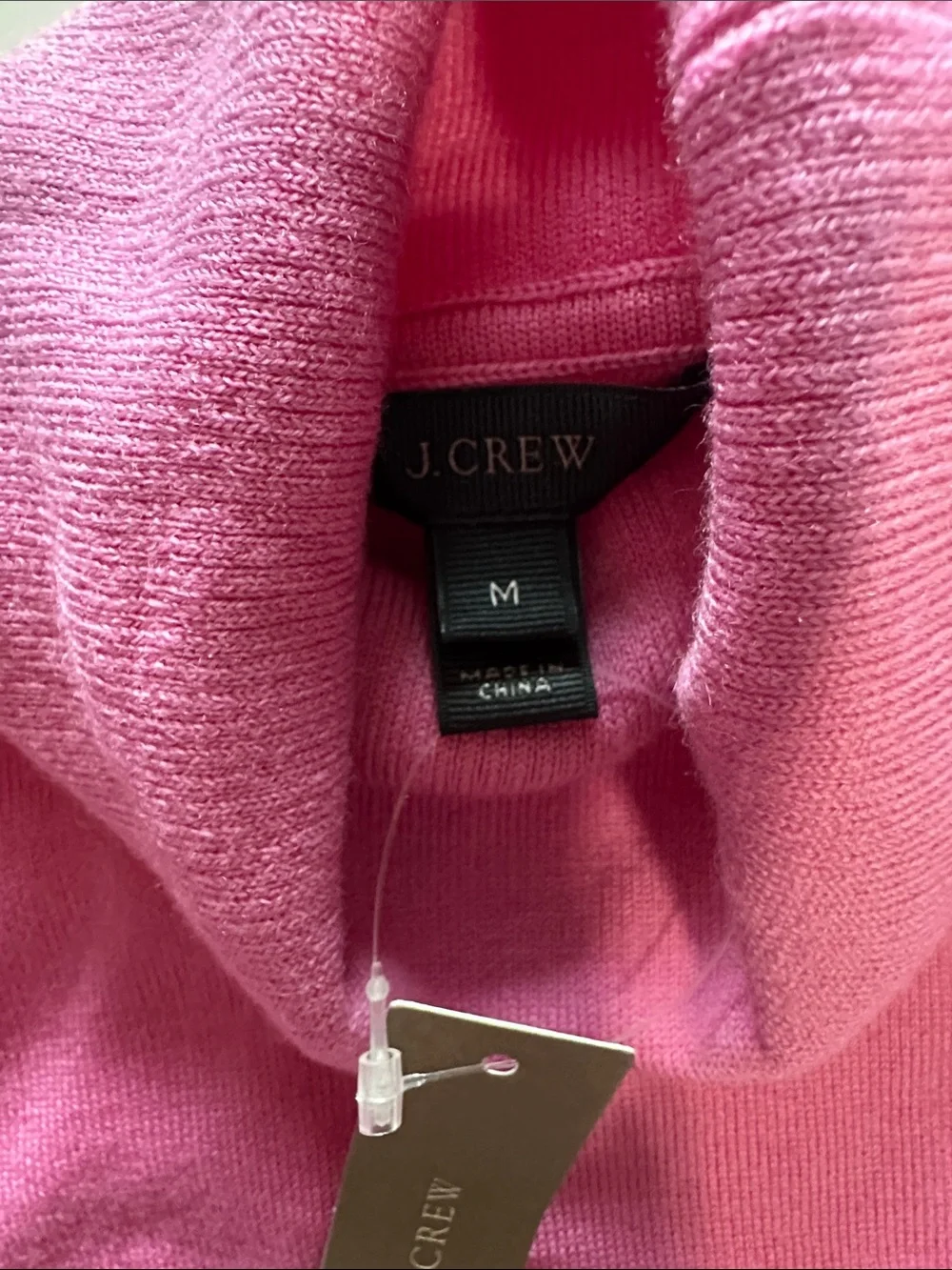 J.Crew 100% Merino Wool Turtleneck Sweater Pink NWT Women’s Medium